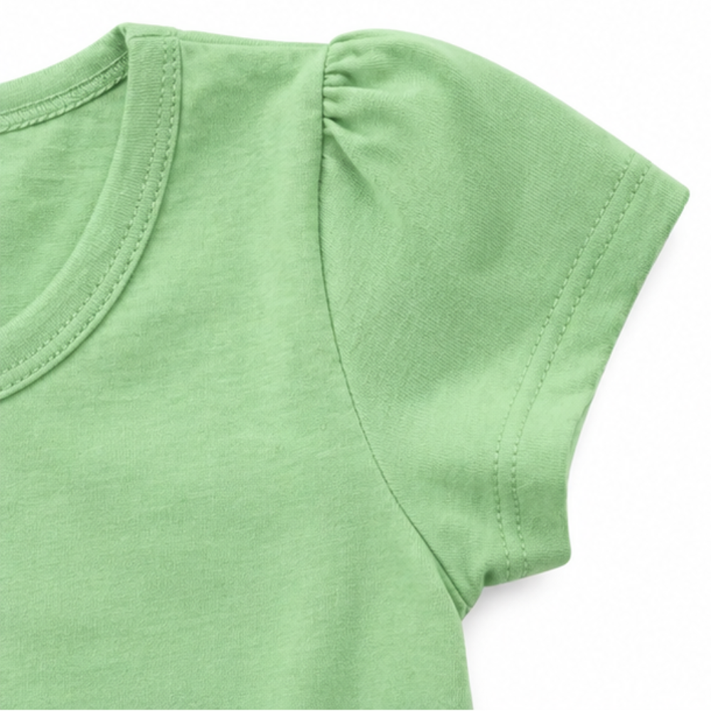 Blusa Infantil Feminina Kyly Bebê Cachorrinha Manga Curta