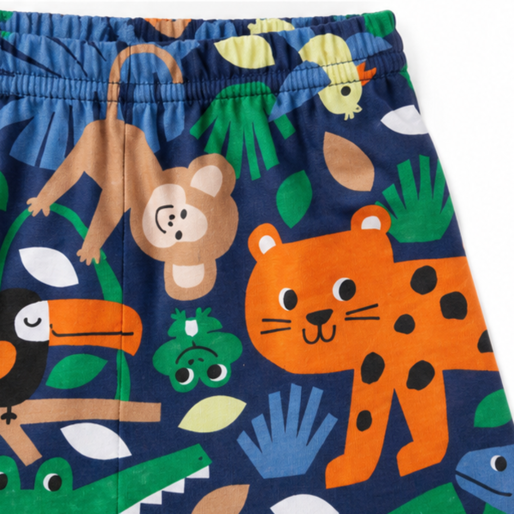 Conjunto Bebê Masculino Regata e Short Kyly Animais Planet