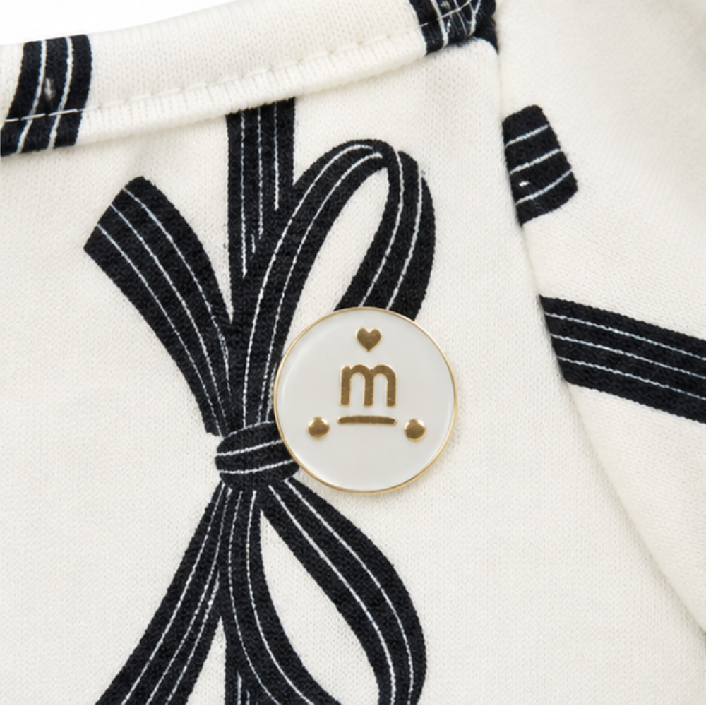 Vestido Infantil Feminino Milon Lacinhos Cotton Estampado com Babados