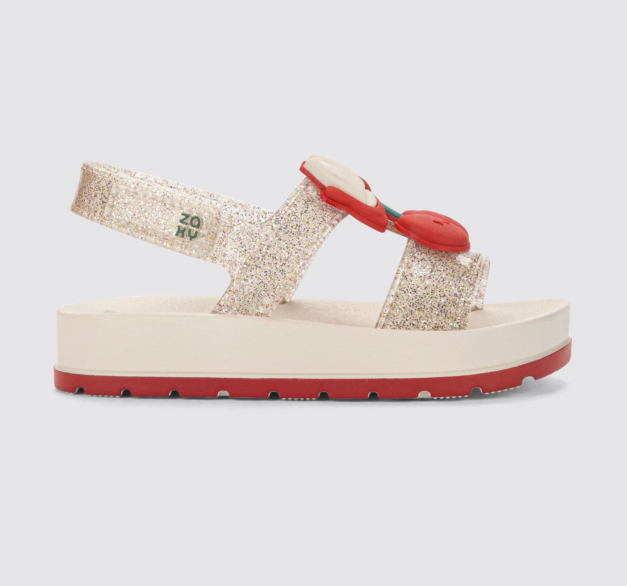Sandália Zaxy Nina Cherry Glitter Grendene