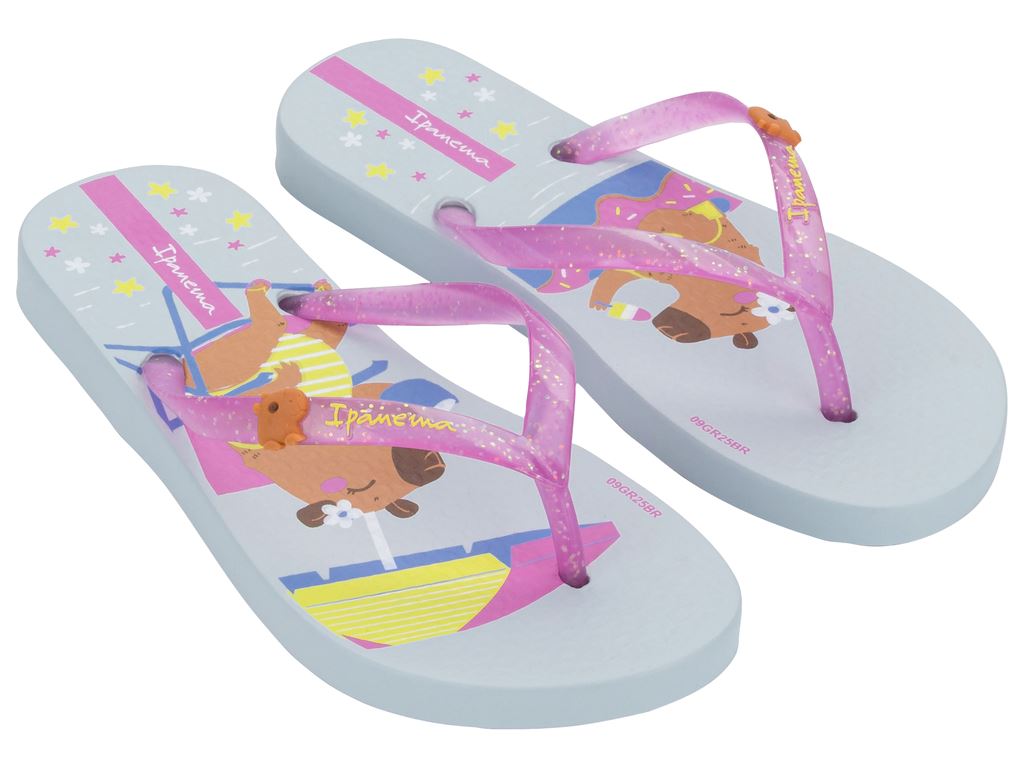 Chinelo Infantil Ipanema Hype Capivara Tendência Antiderrapante Grendene