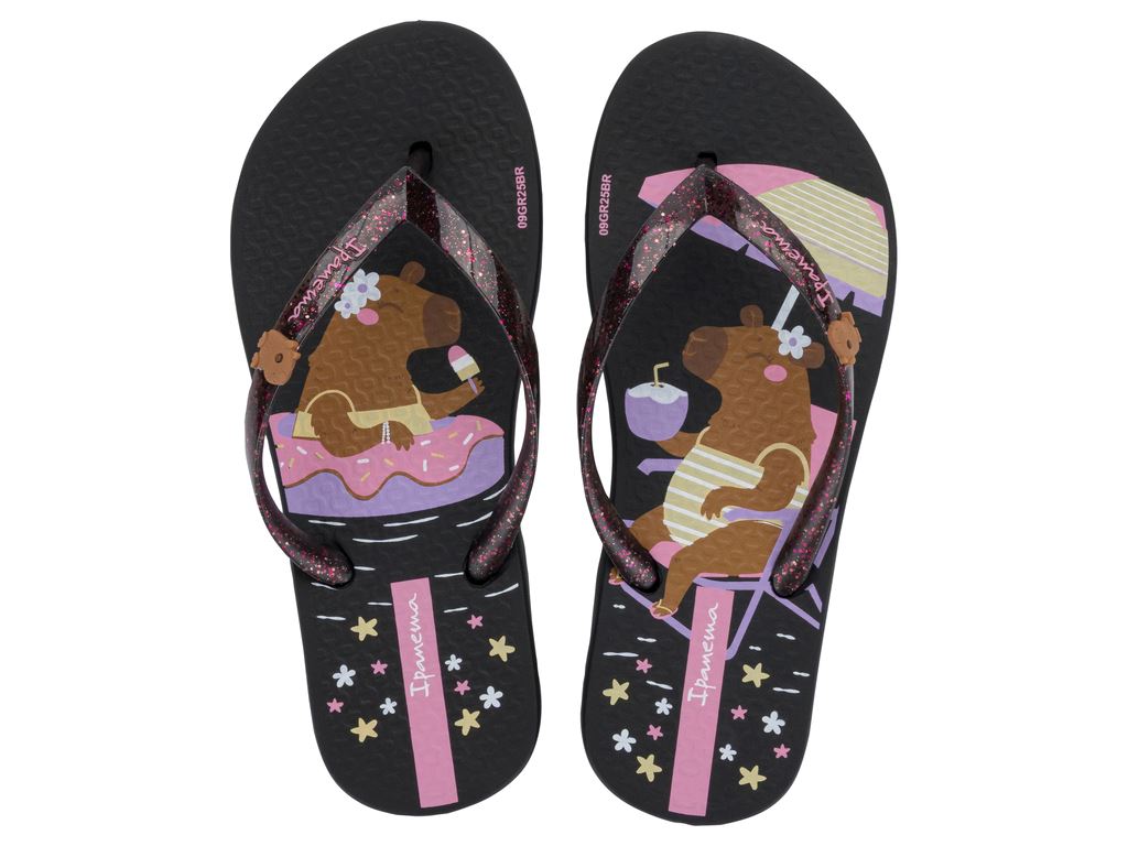 Chinelo Infantil Ipanema Hype Capivara Tendência Antiderrapante Grendene