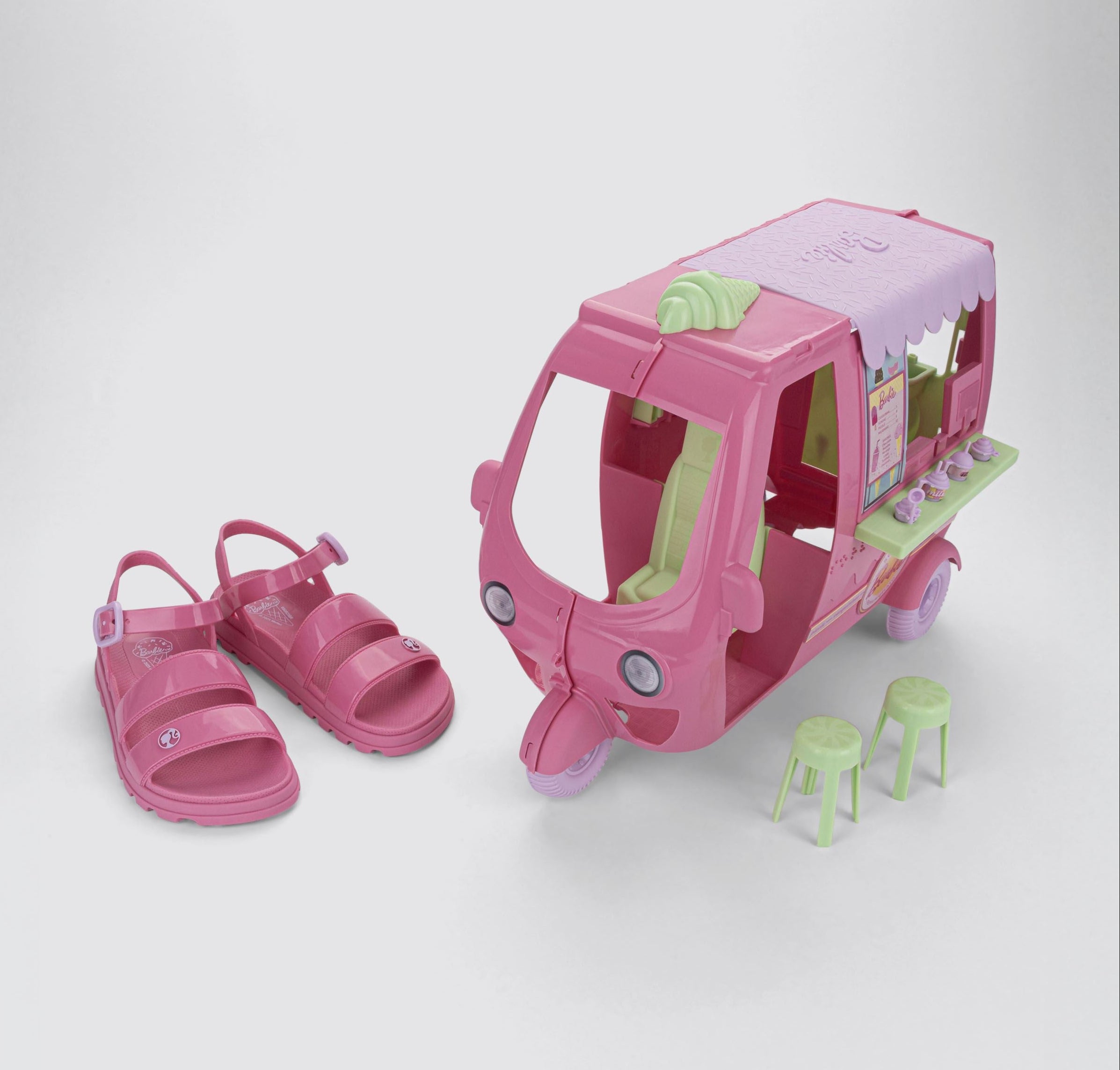 Sandália Barbie Infantil Com Sorveteria