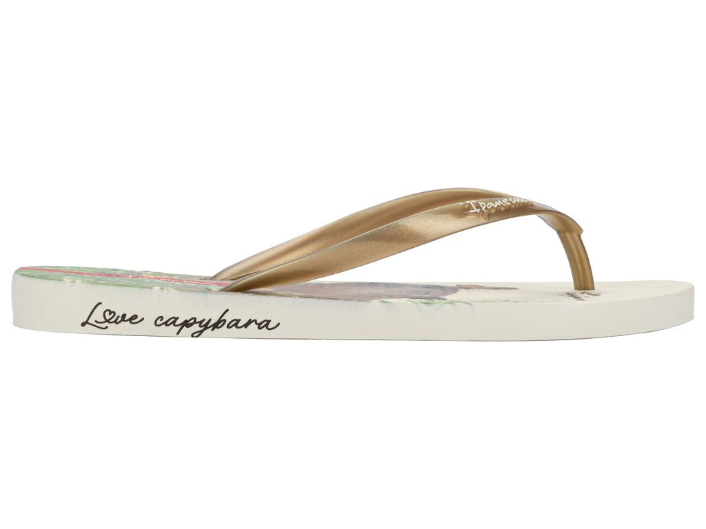 Chinelo Infantil Ipanema My Pets Capivara Conforto Chaveiro Tendência