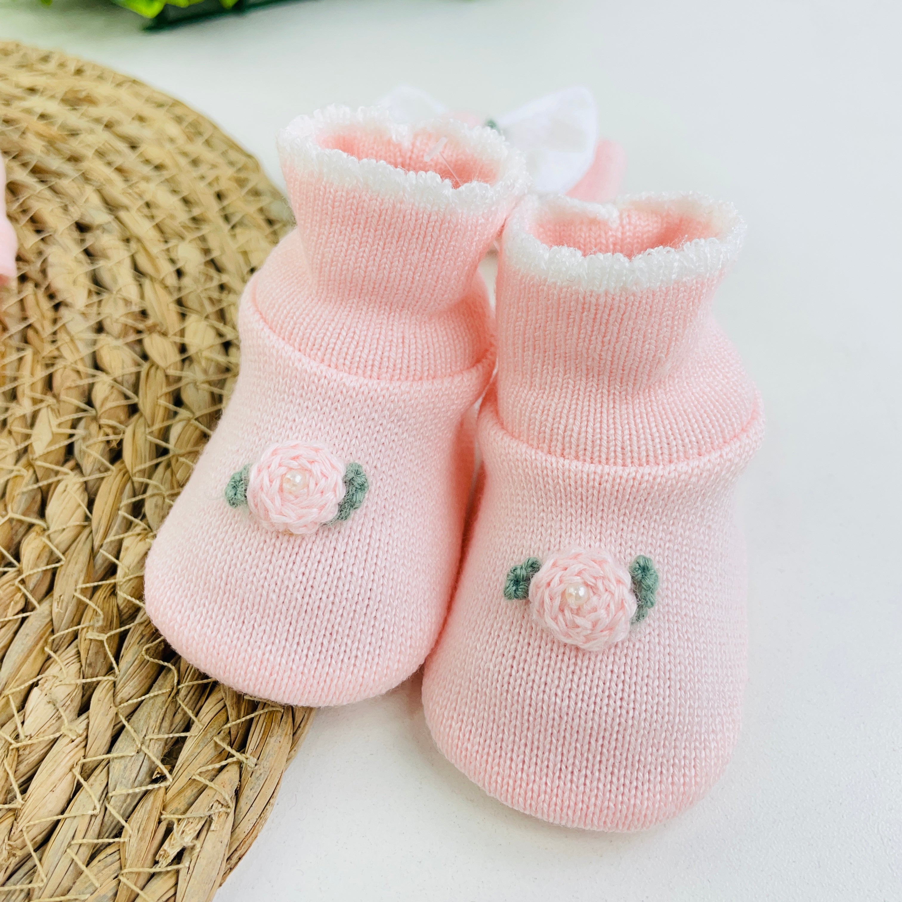 Kit Vestidinho Sanches Baby Em Tricot 4 Peças
