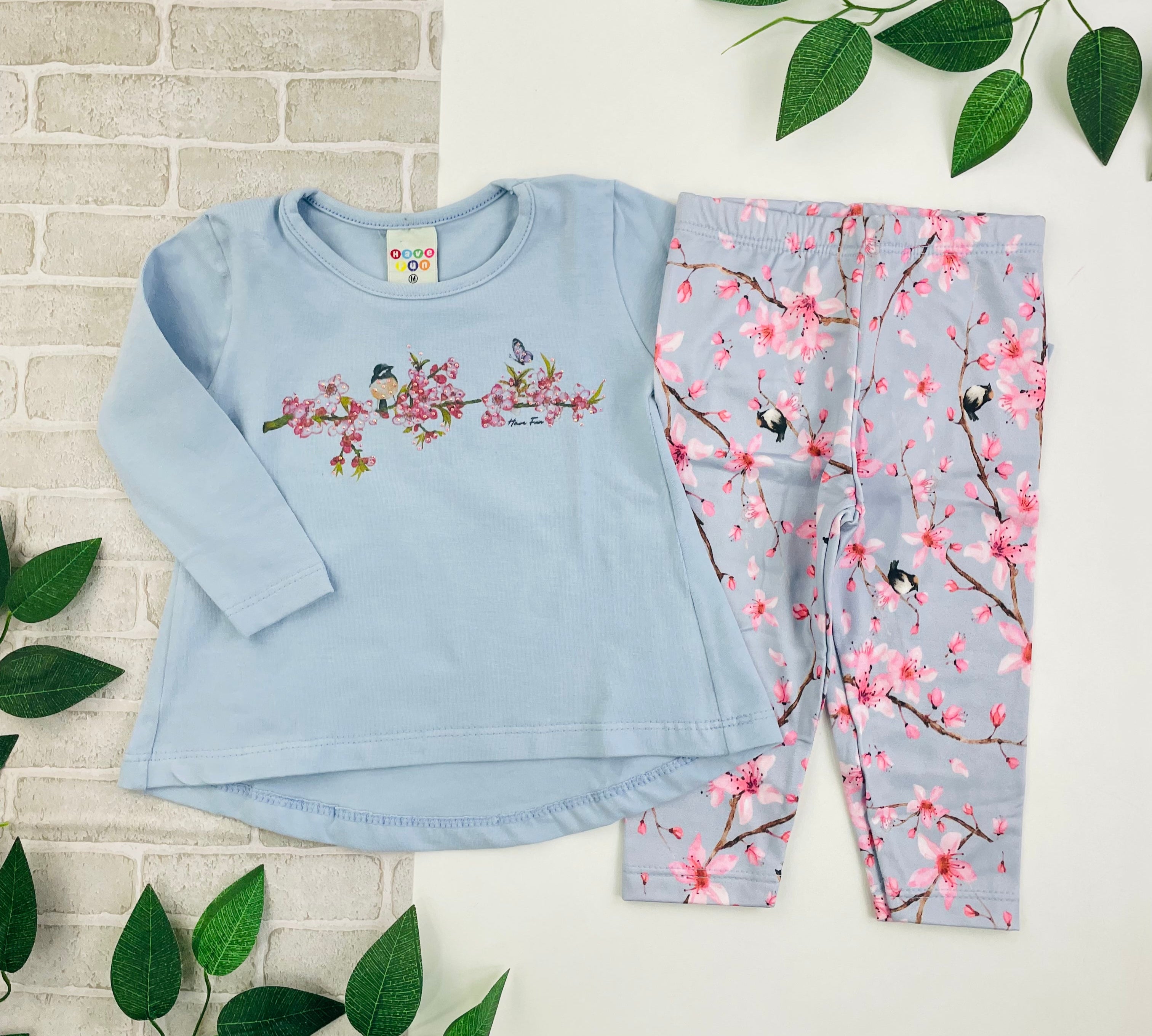 Conjunto Have Vun Birds Cotton
