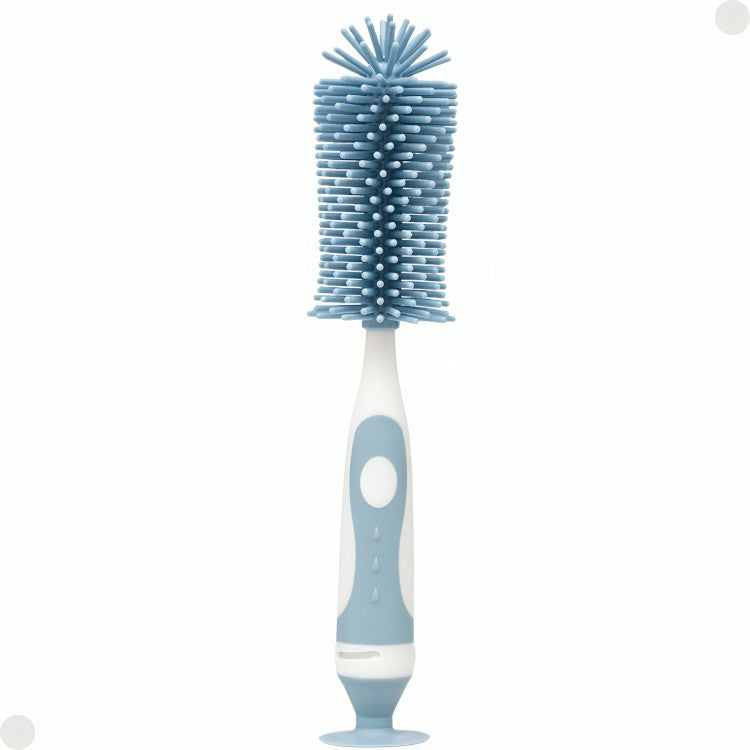 Escova Para Lavar Buba Mamadeira e Bico Cerdas Em Silicone Enxoval