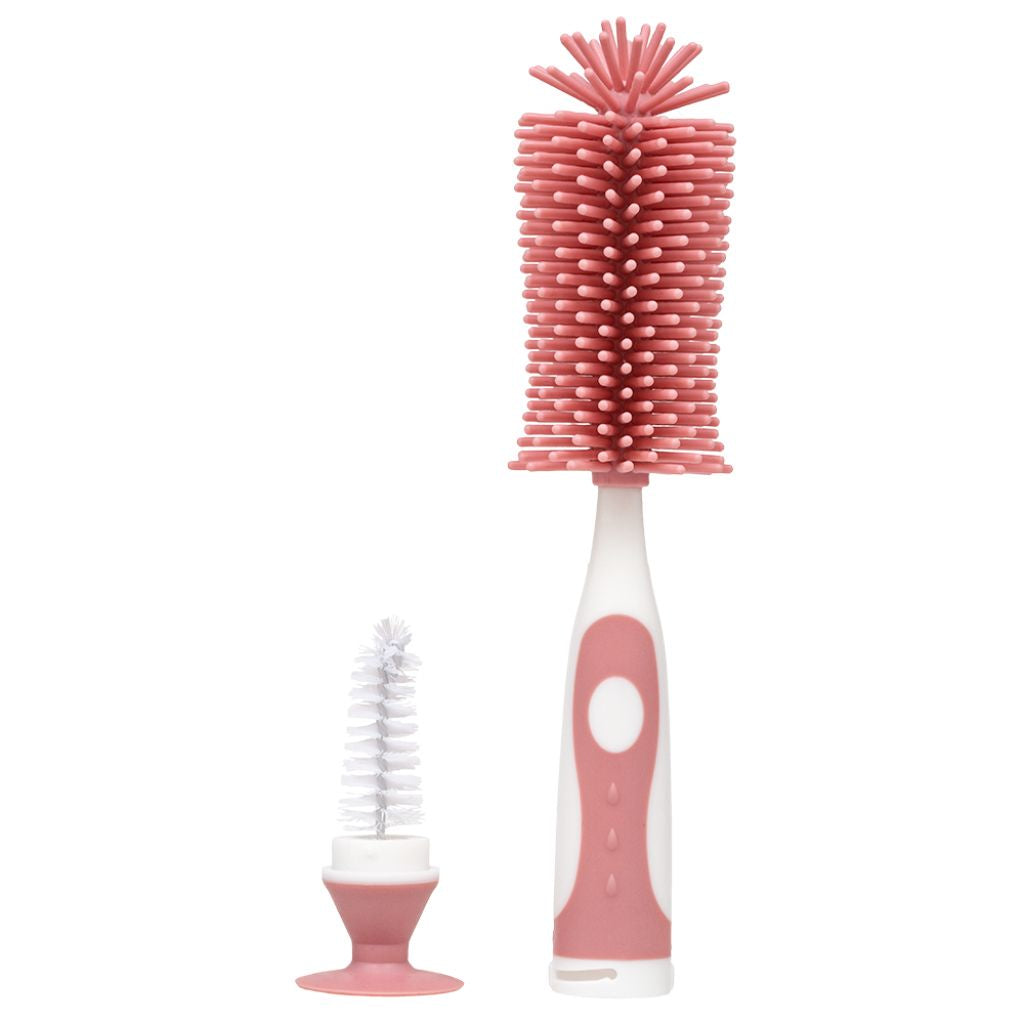 Escova Para Lavar Buba Mamadeira e Bico Cerdas Em Silicone Enxoval