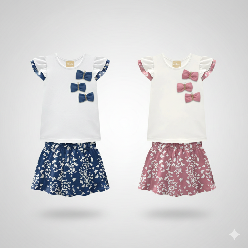 Conjunto Infantil Milon Borboletas