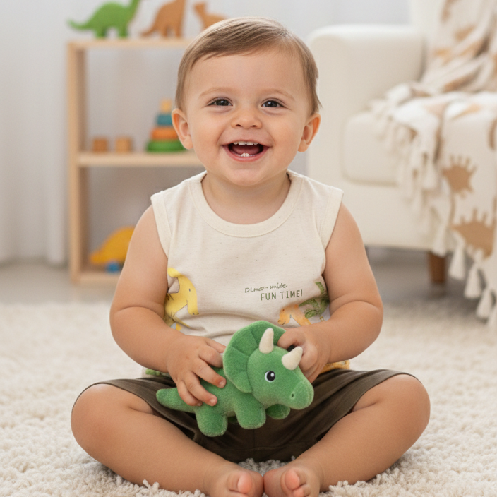 Conjunto Infantil Masculino Pulla Bulla Dino Mite Fun Time – Conforto e Estilo para o Dia a Dia