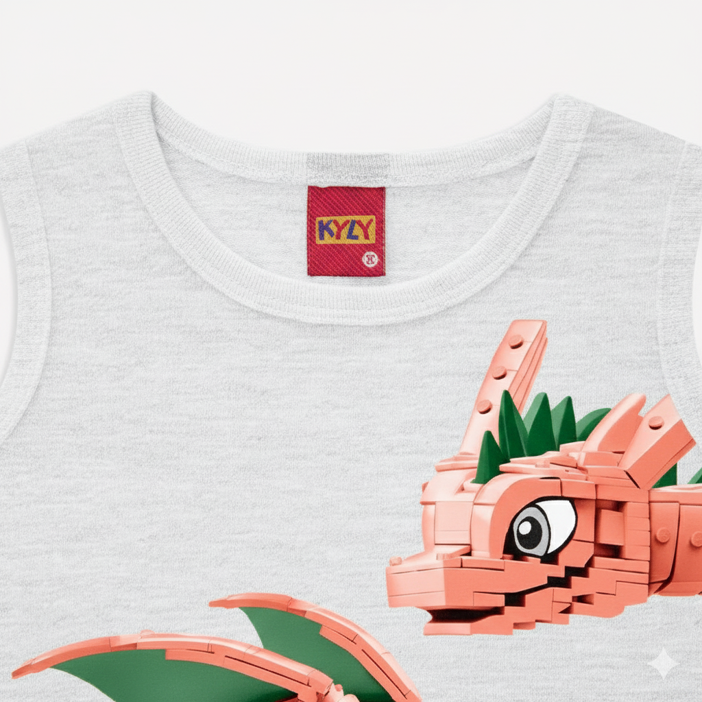 Regata Infantil Masculina Kyly Dragões Legos