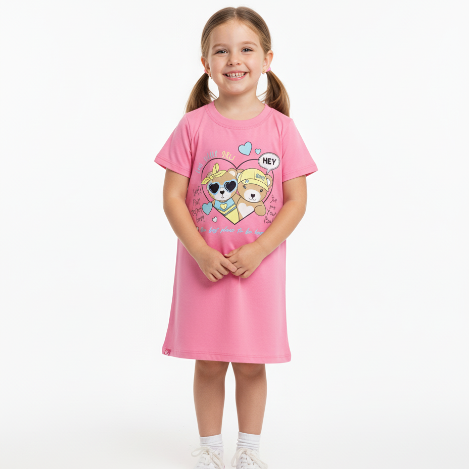 Vestido Kamylus Ursinhos Little Girls