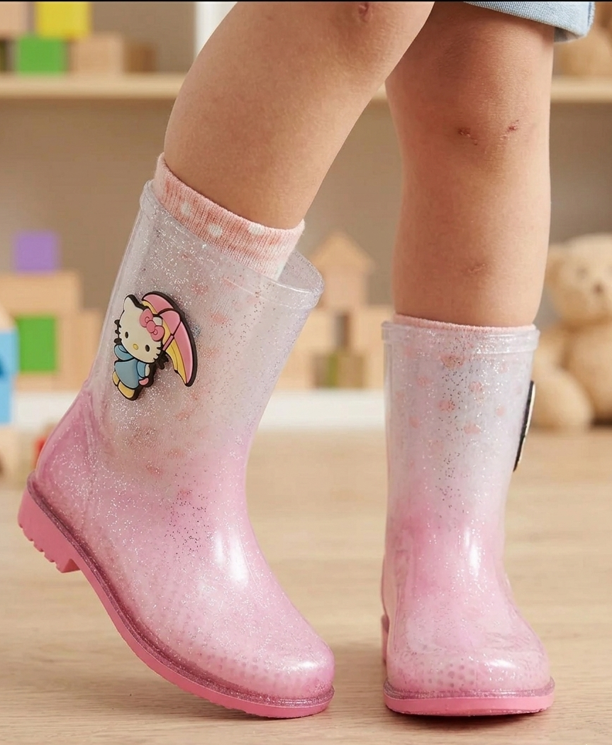 Galocha Infantil Hello Kitty Fall Rain Grendene Kids Impermeável