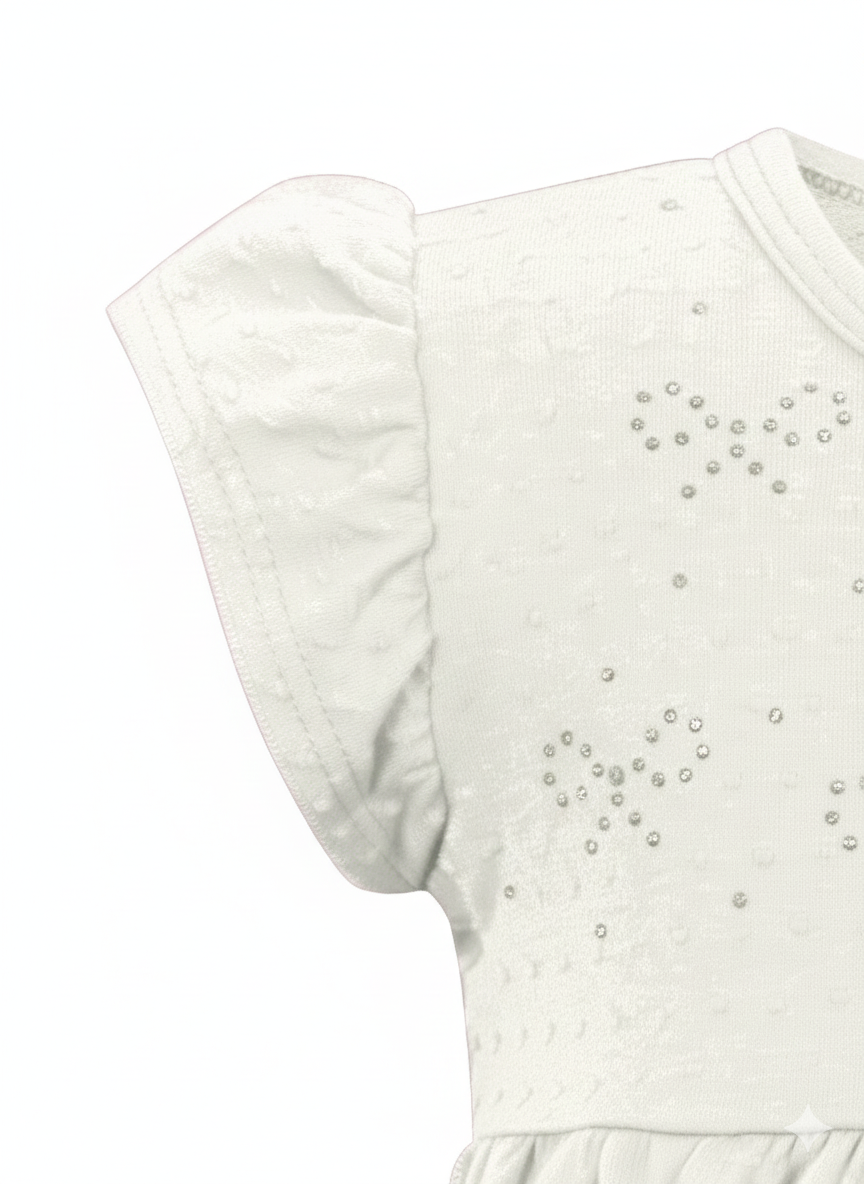 Vestido Infantil Alakazoo Lacinhos de Strass