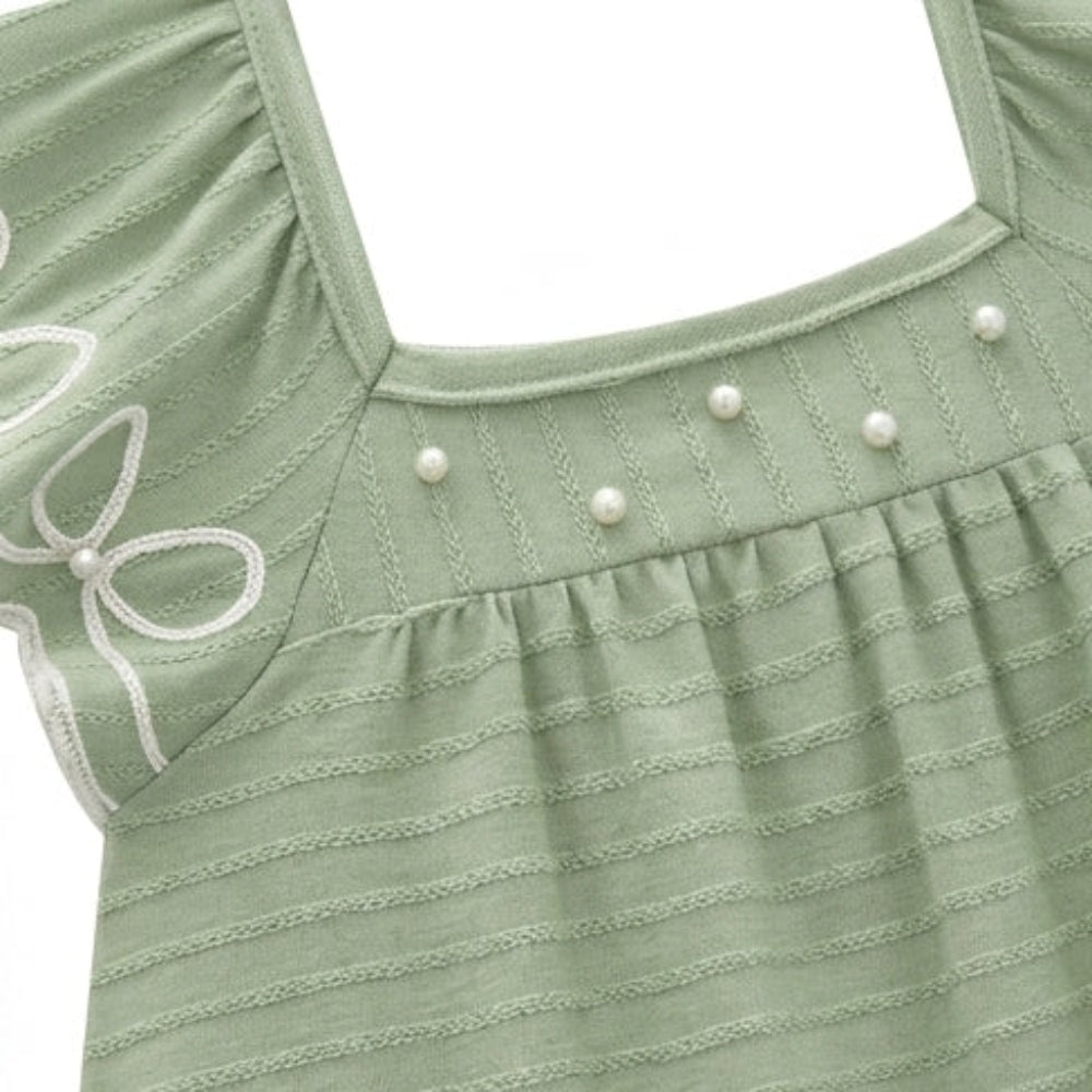 Vestido Infantil Milon Delicado com Pérolas