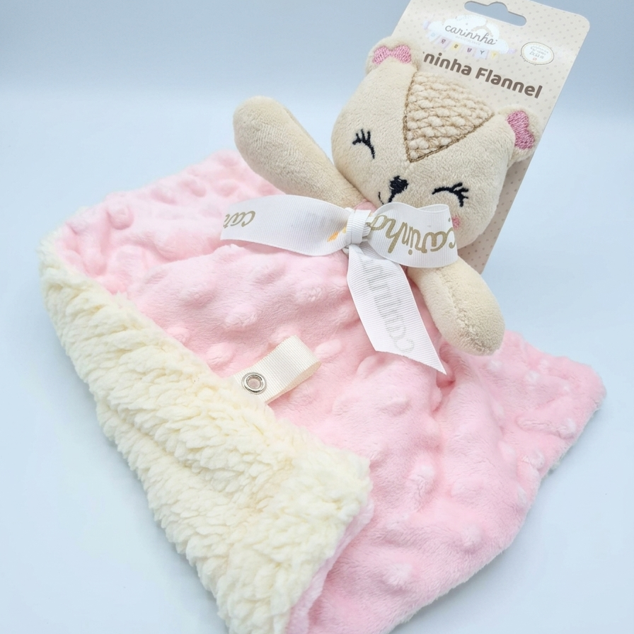 Naninha Infantil Buba Bubble Carinhas Microfibra Flannel Antialérgica +2m