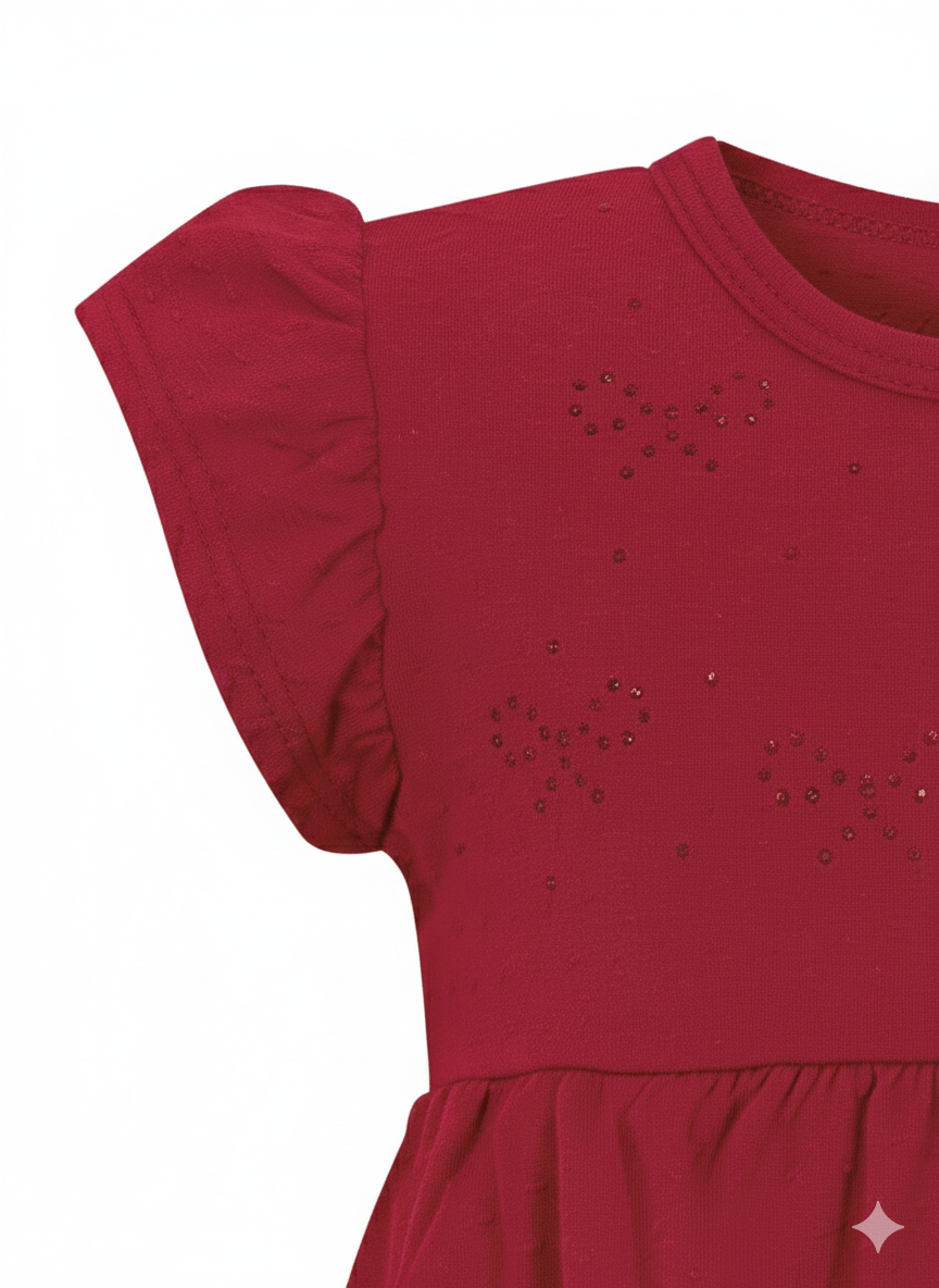 Vestido Infantil Alakazoo Lacinhos de Strass