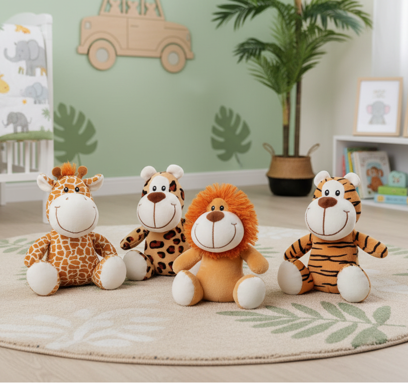 Ursinho De Pelucia Buba Turminha Safari +3 Meses