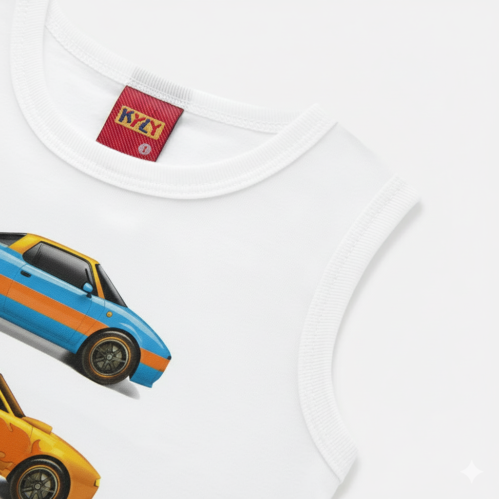 Conjunto Infantil Masculino Kyly Carrinhos de Corrida