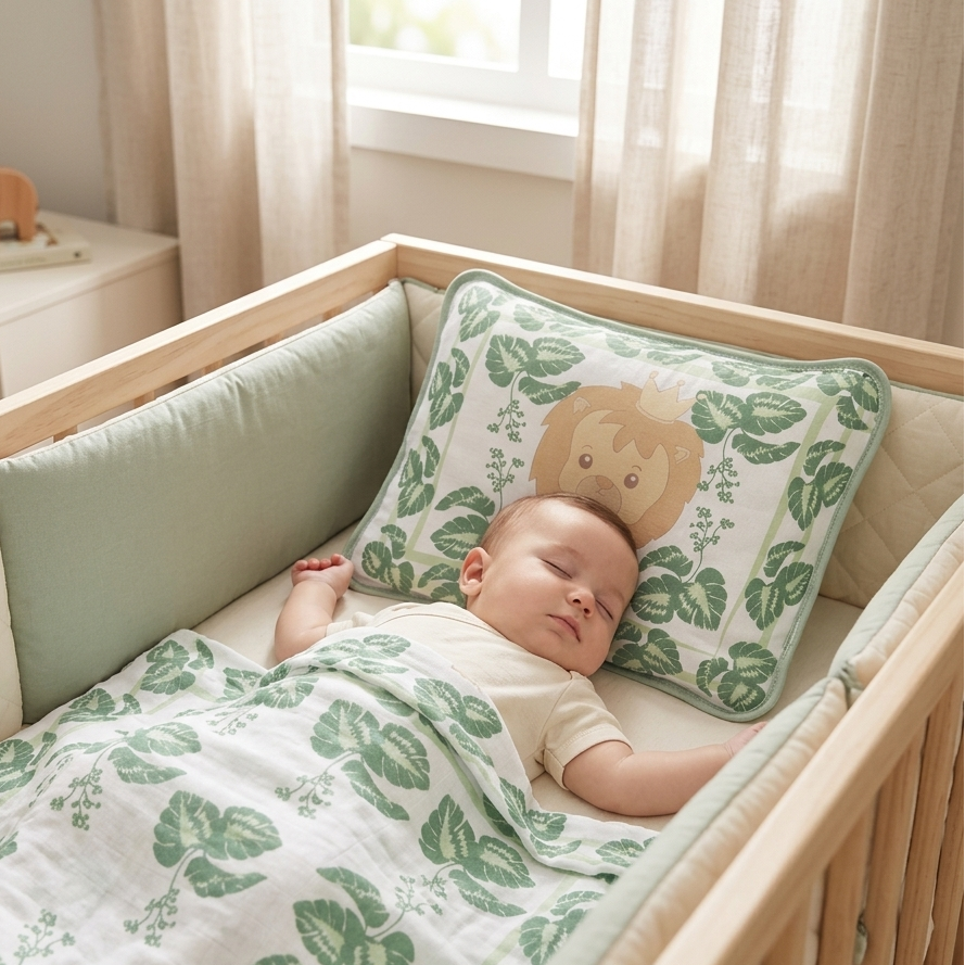Travesseiro Para Bebês Dengo Estampado Enxoval 28x35cm Infantil