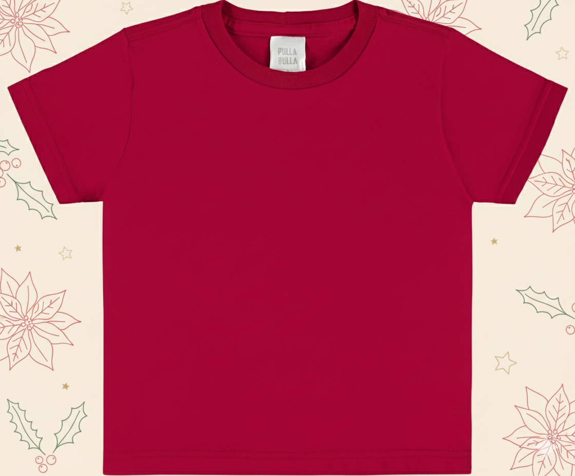 Camiseta Infantil Masculina Pulla Bulla Básica Lisa – Conforto e Versatilidade para o Dia a Dia