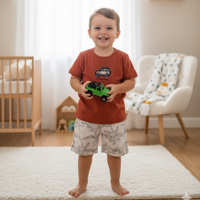 Conjunto Infantil Masculino Pulla Bulla Off Road Adventure – Conforto e Estilo para Explorar o Dia