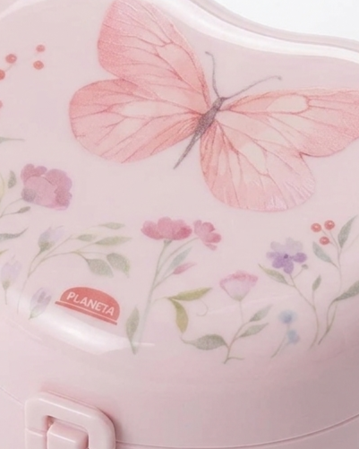 Porta Chupeta Infantil Plasútil com Alça e Estampa Delicada 140ml