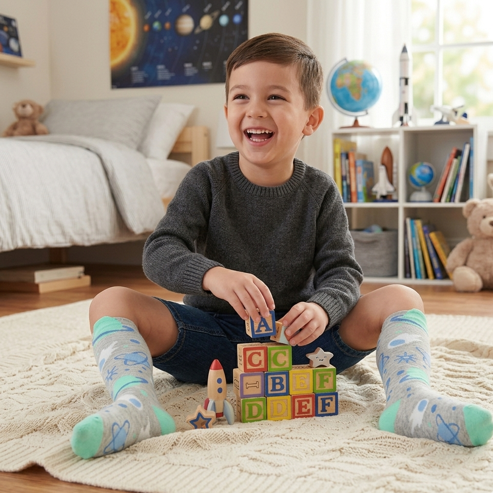 Meia Infantil Masculina Pimpolho Cano Longo 3/4 Lúdica (03 a 06 Anos)