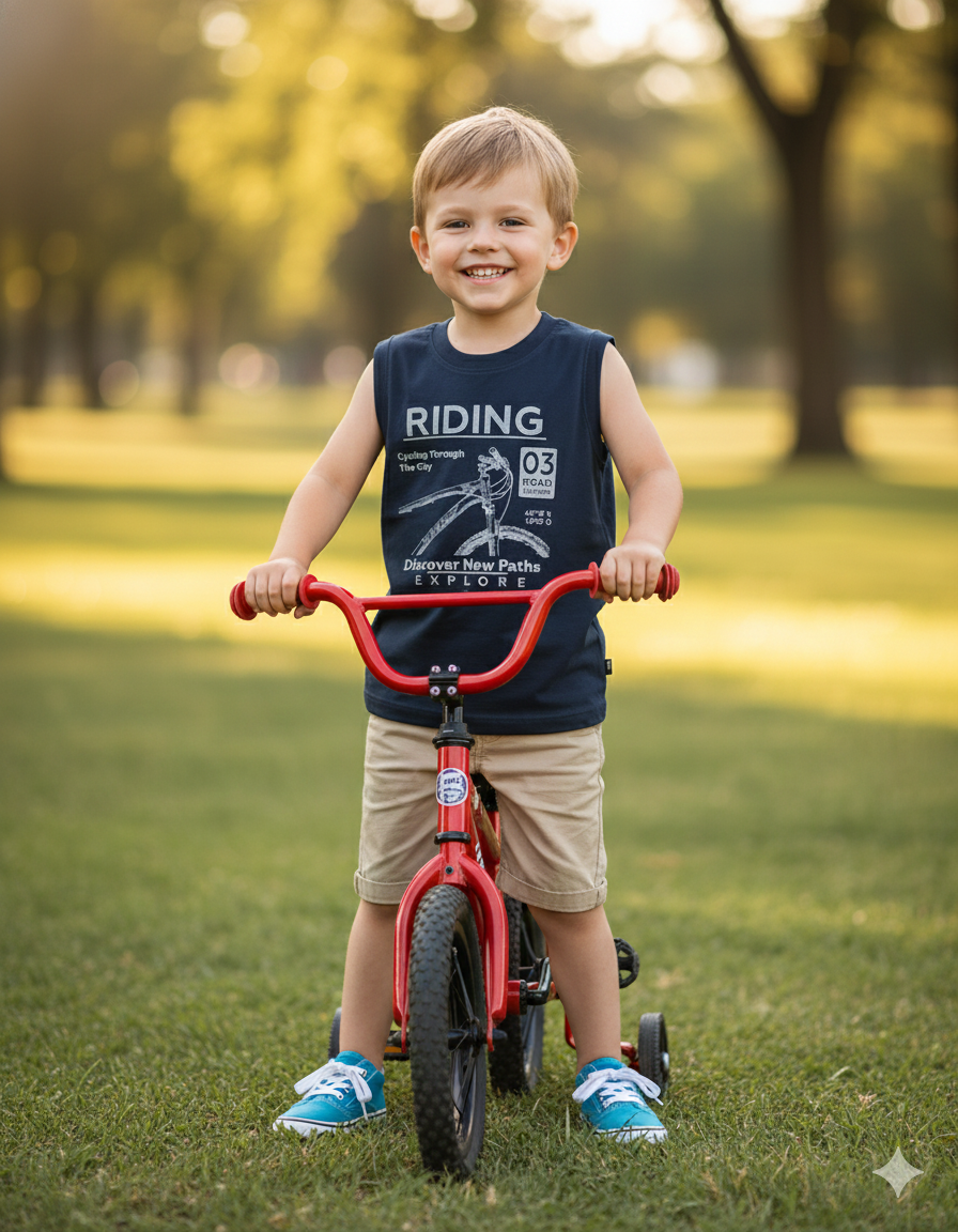 Regata Infantil Masculina Pulla Bulla Riding – Conforto e Estilo para os Dias Quentes