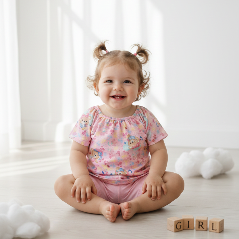 Conjunto Feminino Kamylus Ursinhas e Florzinhas – conforto, charme e delicadeza para o dia a dia