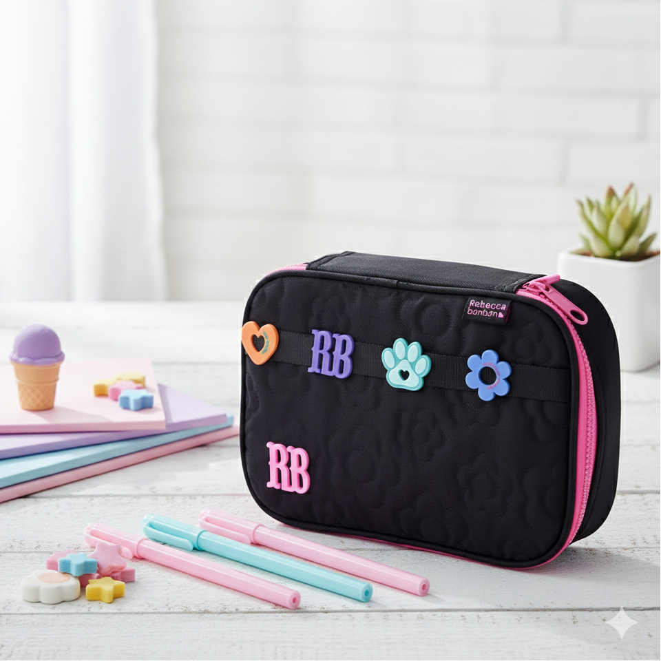 Estojo Box Rebecca Bonbon Flower Power 36 Lápis – Ref. RB26234