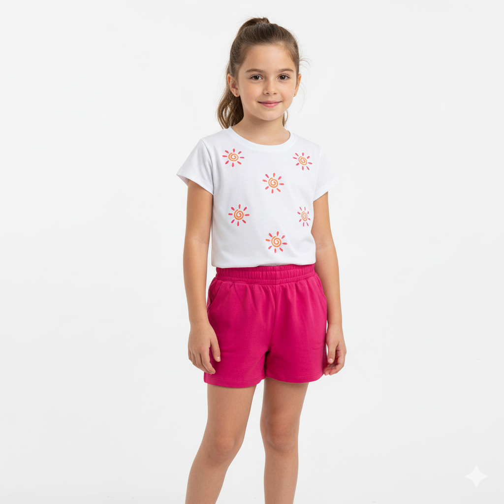 Conjunto Feminino Kyly Sol Bordado