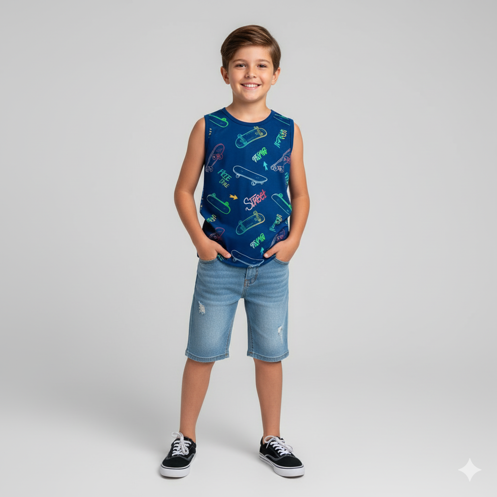 Regata Infantil Masculina Kyly Free Style