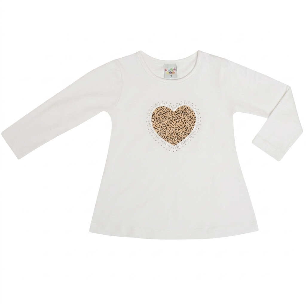 Conjunto Infantil Menina Have Fun Heart Spot Cotton 100% Algodão