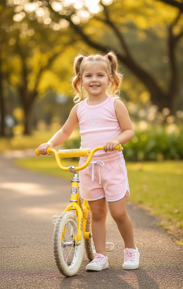 Conjunto Infantil Feminino Pulla Bulla Canelado Bonjour – Conforto e Estilo para o Dia a Dia