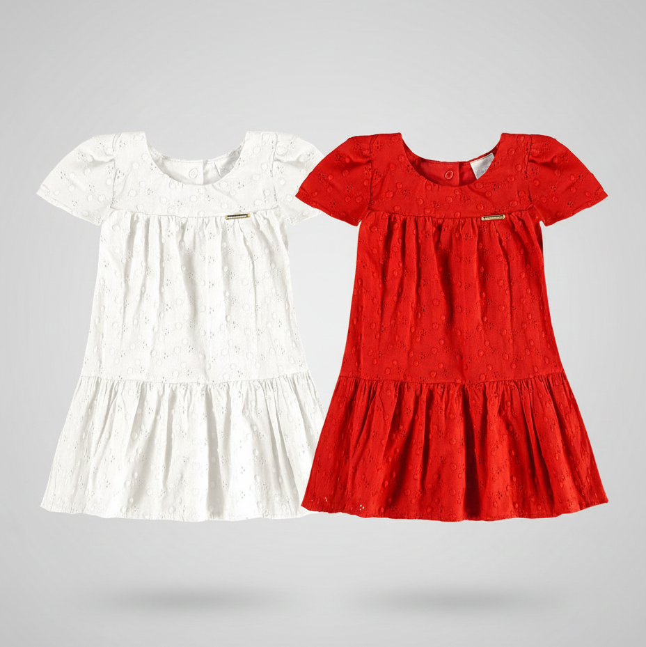 Vestido Bebê Pulla Bulla em Laise