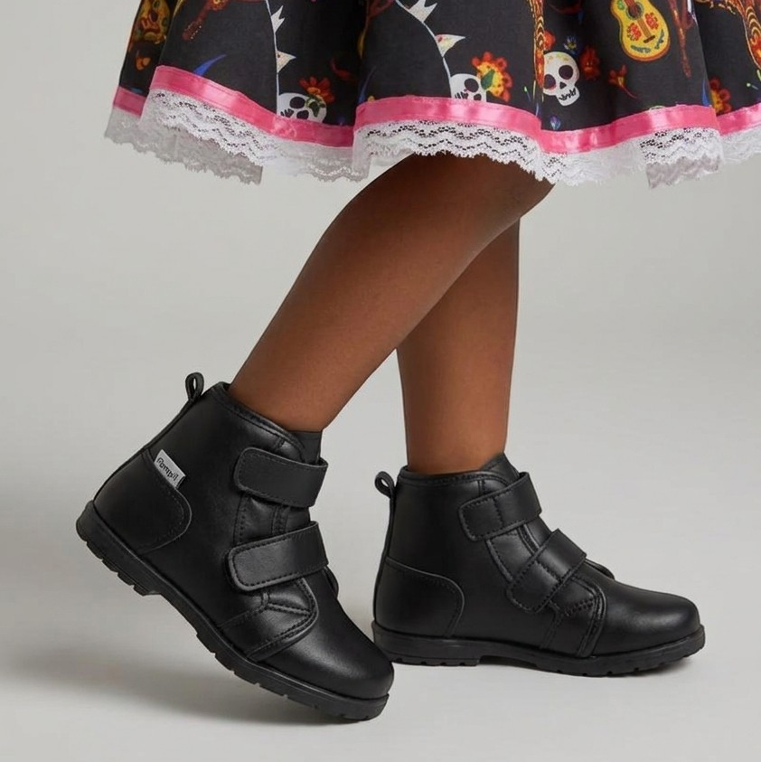 Bota Infantil Feminina Pampili Rubi Preta