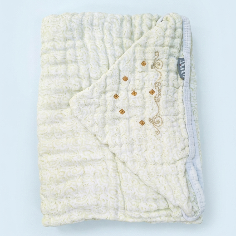 Toalhão de Banho Infantil Soft Loupiot Clean Bordada 100% Algodão 100x85 Cm