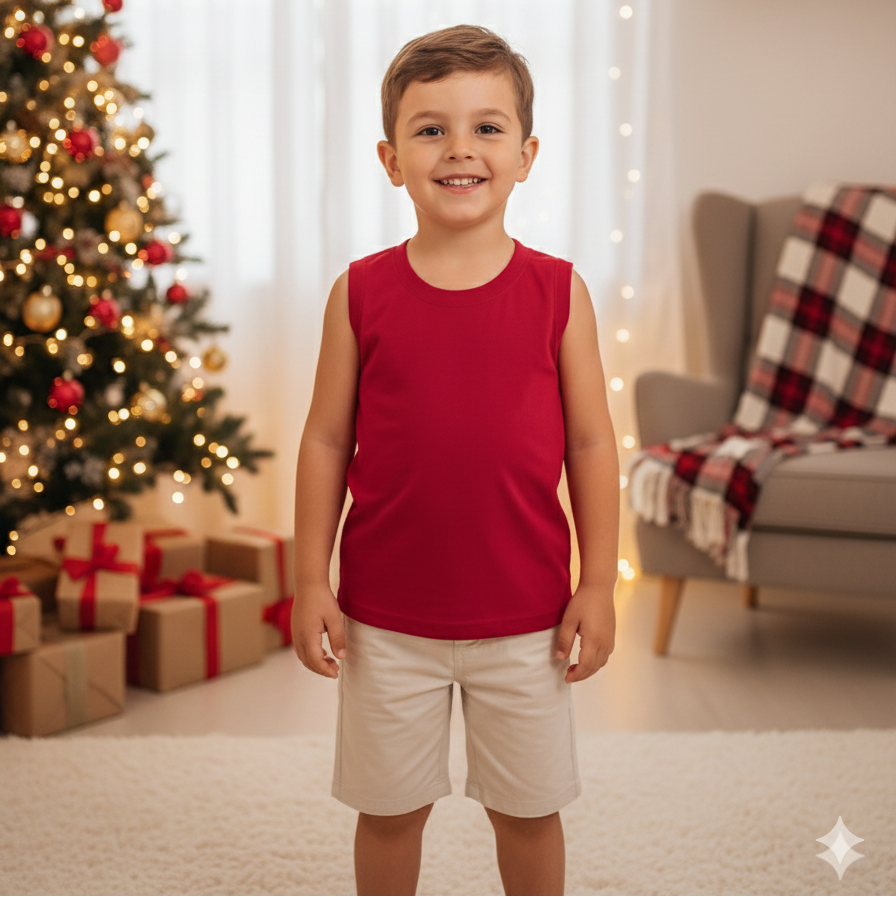 Regata Infantil Masculina Pulla Bulla Básica Lisa – Conforto e Versatilidade para o Dia a Dia