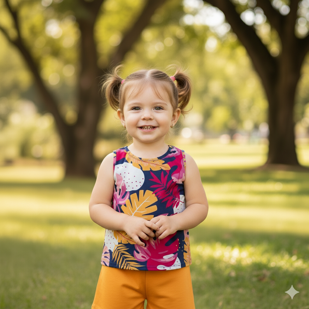 Conjunto Feminino Kyly Infanto-juvenil Estampado