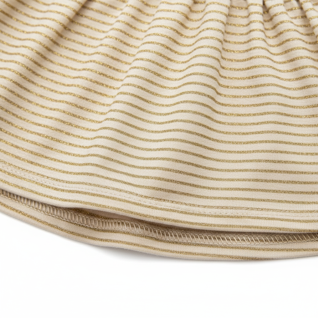 Vestido Kyly Listras Douradas