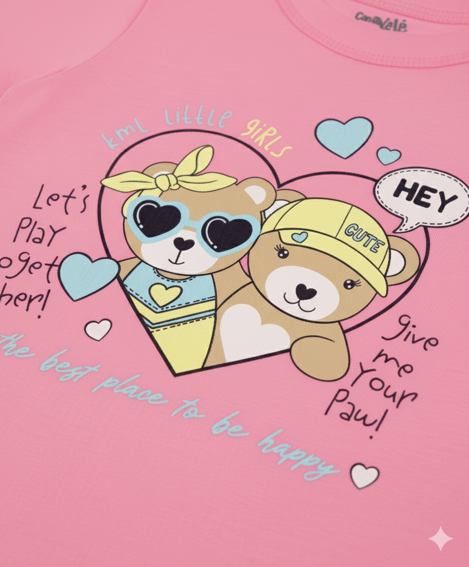 Vestido Kamylus Ursinhos Little Girls