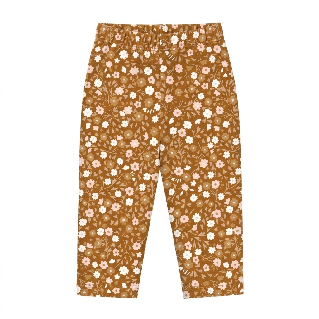Conjunto Infantil Feminino Kyly Moletom Coelhinha e Calça Floral