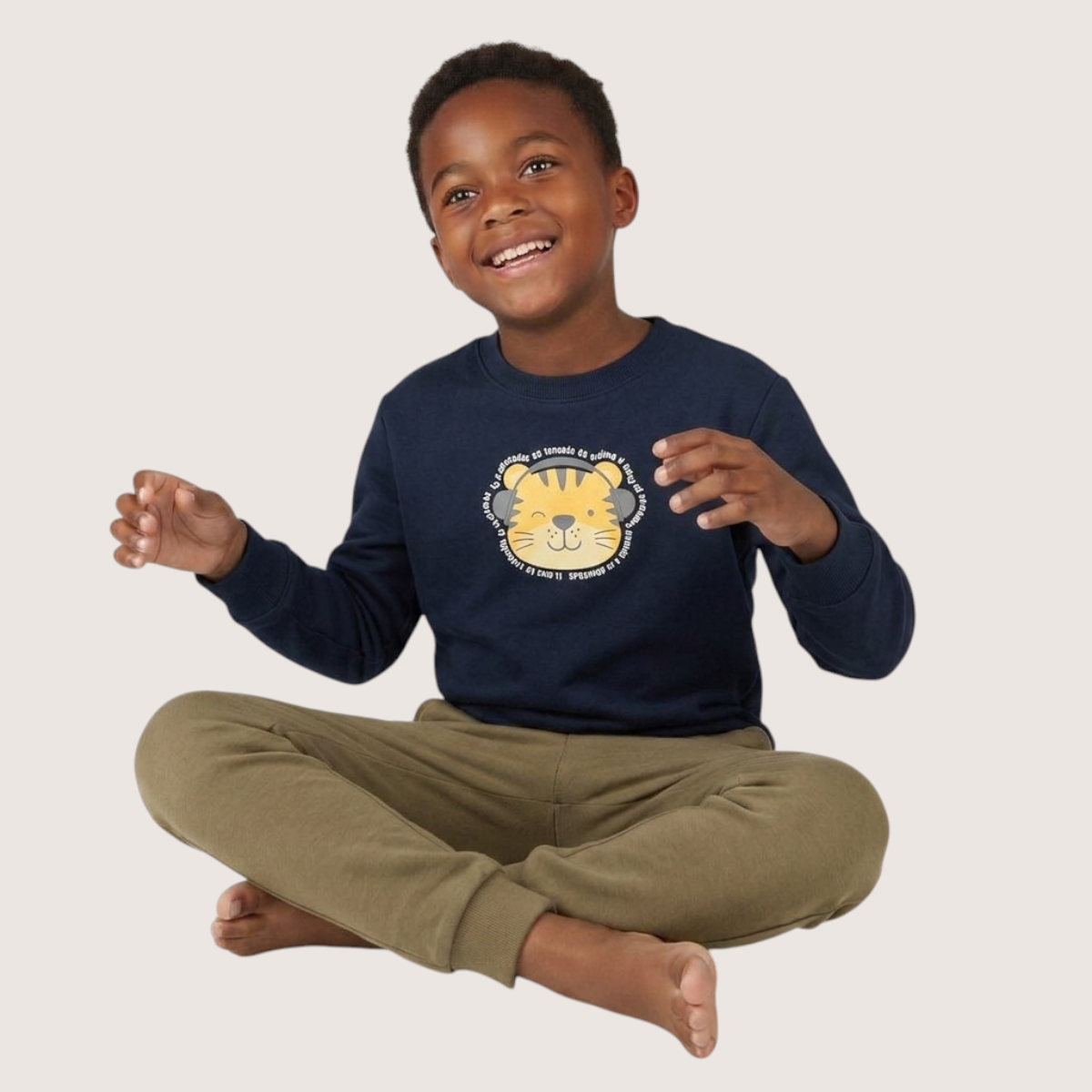 Conjunto Infantil Masculino Pulla Bulla Tigrinho de Fone
