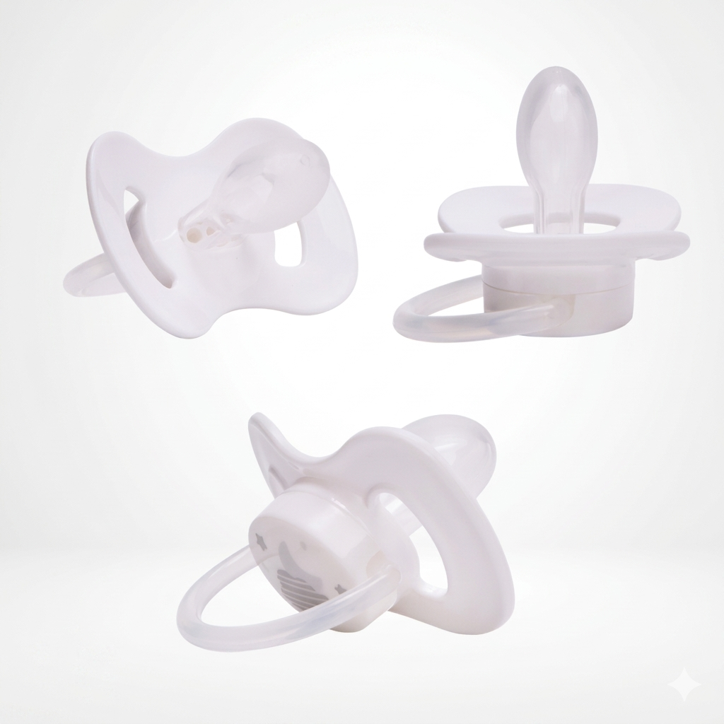 Chupeta Infantil Buba Comfort Tam 1 Noturna Nuvem Cinza 0-6 Meses