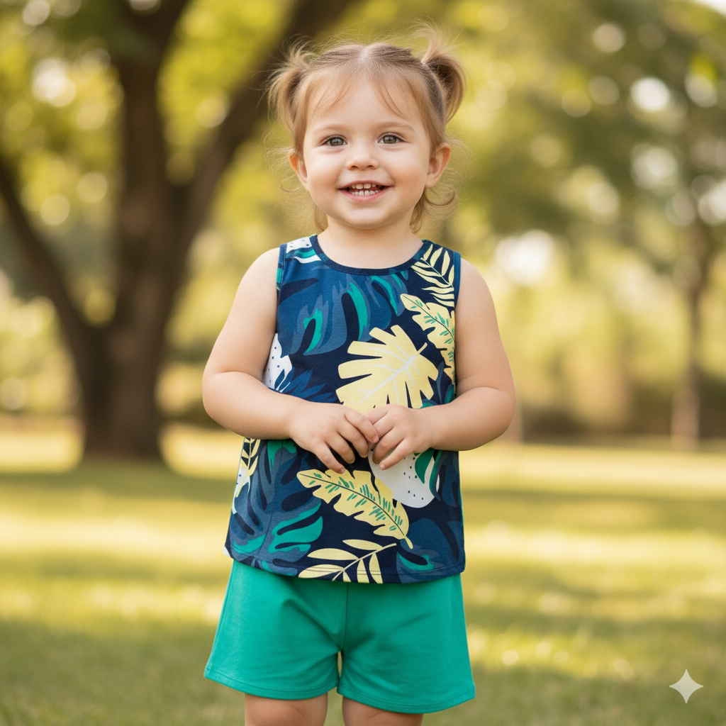 Conjunto Feminino Kyly Infanto-juvenil Estampado