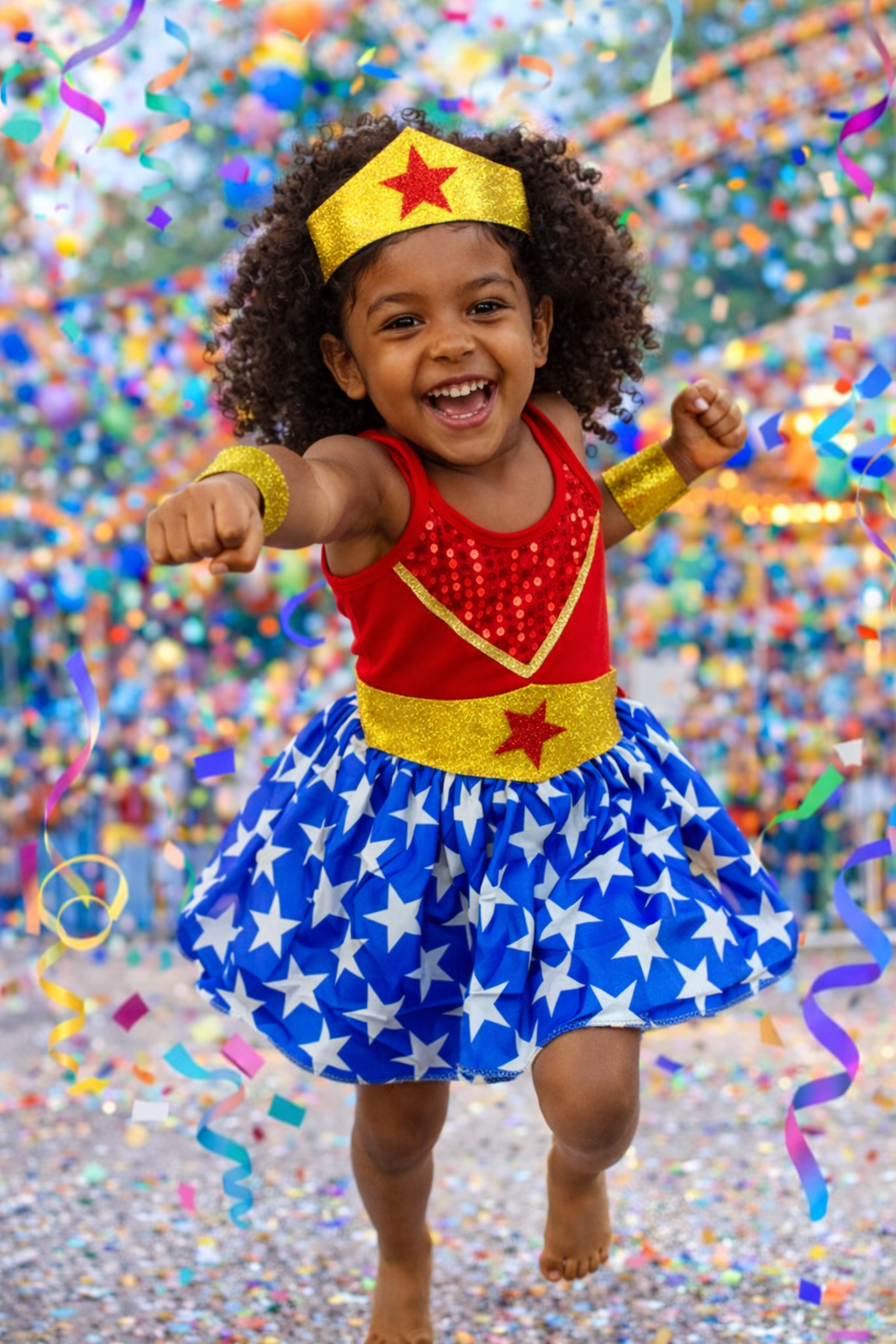 Fantasia Infantil Mulher Maravilha