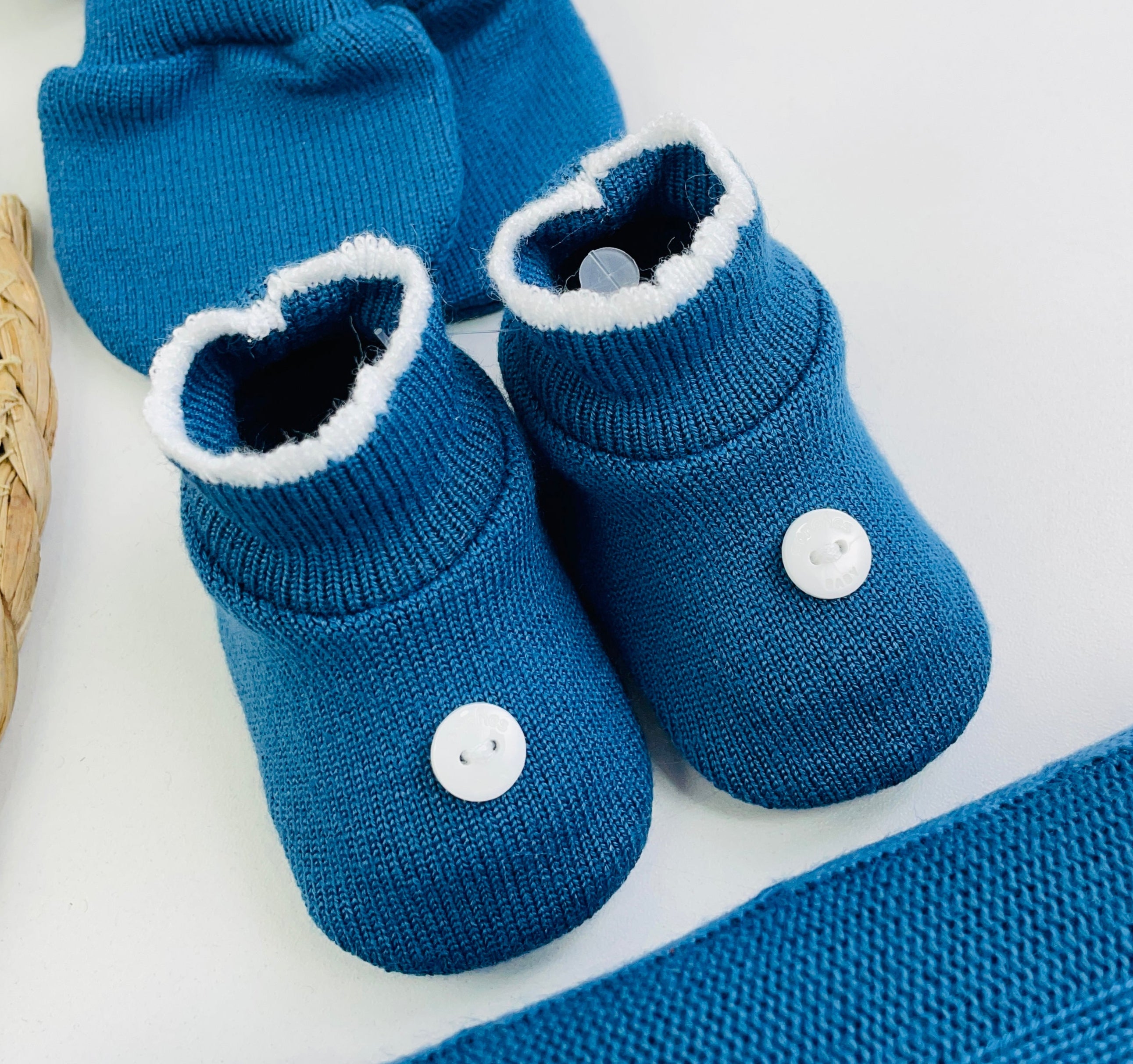 Saida De Maternidade Sanches Baby Trama Em Tricot 7 Peças