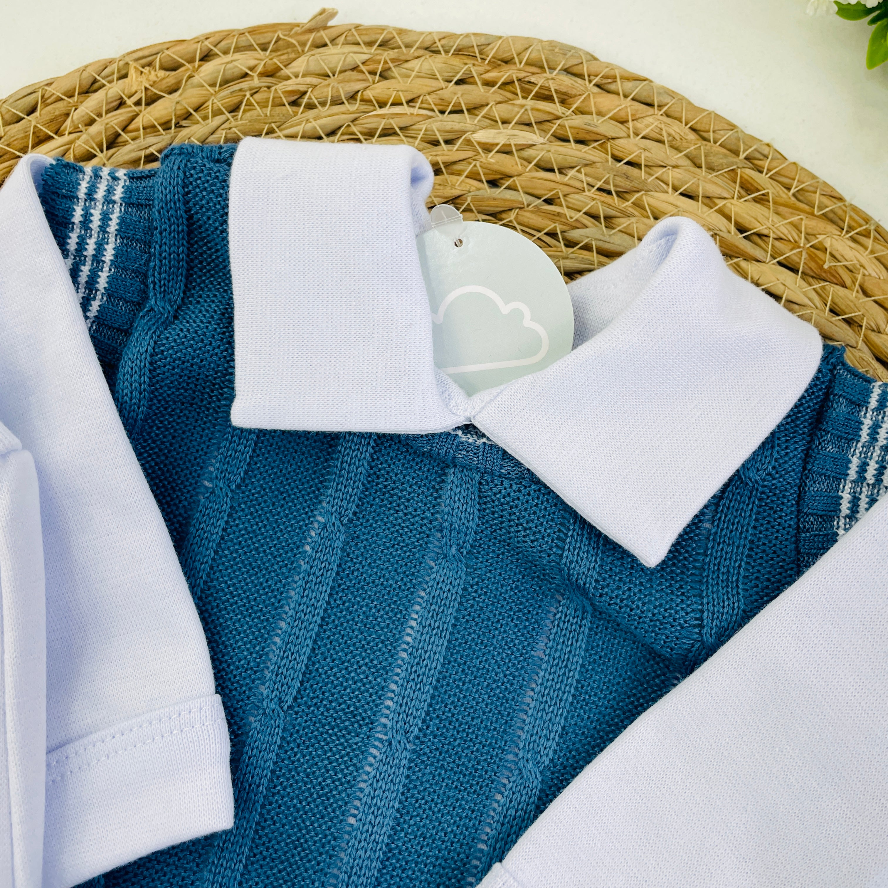 Saida De Maternidade Sanches Baby Trama Em Tricot 7 Peças