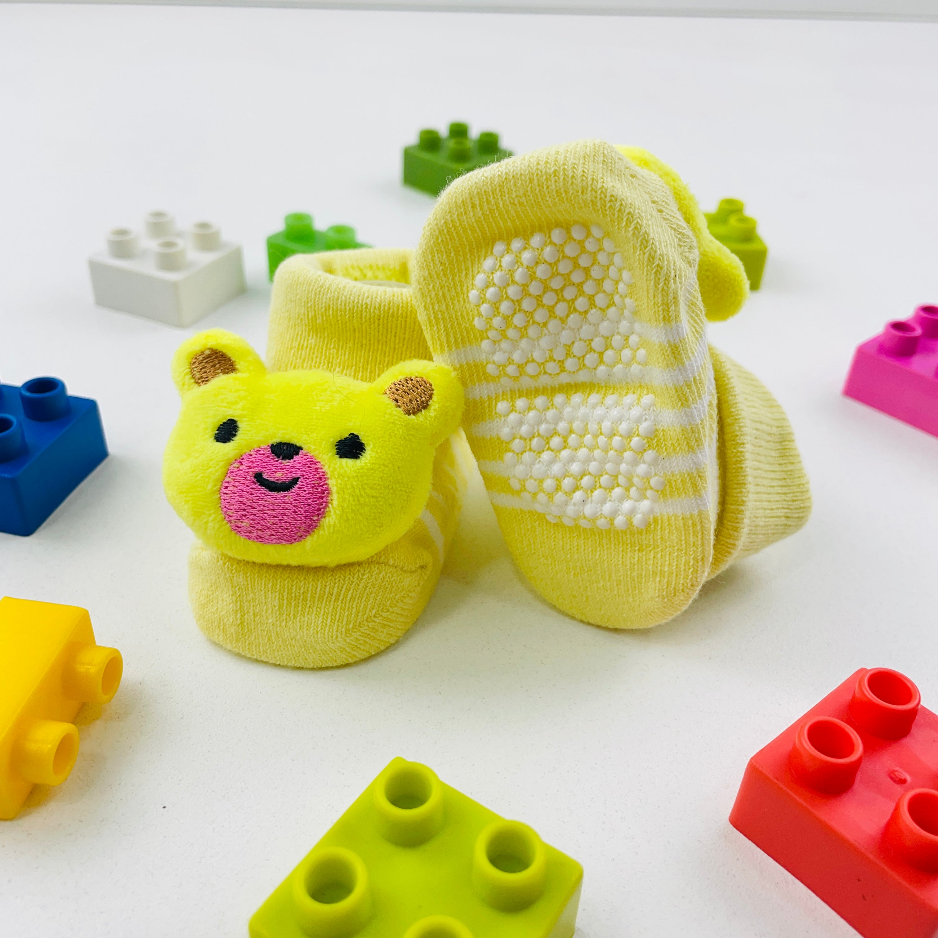 Meia Bichinhos Plin Baby Ursinho Antiderrapante